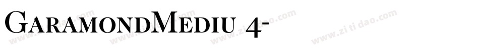 GaramondMediu 4字体转换